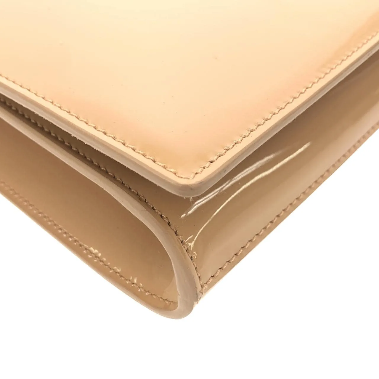 SAINT LAURENT 311223 B870J Handbag Patent Leather Beige Patent Leather Rank A - Thumbnail 3