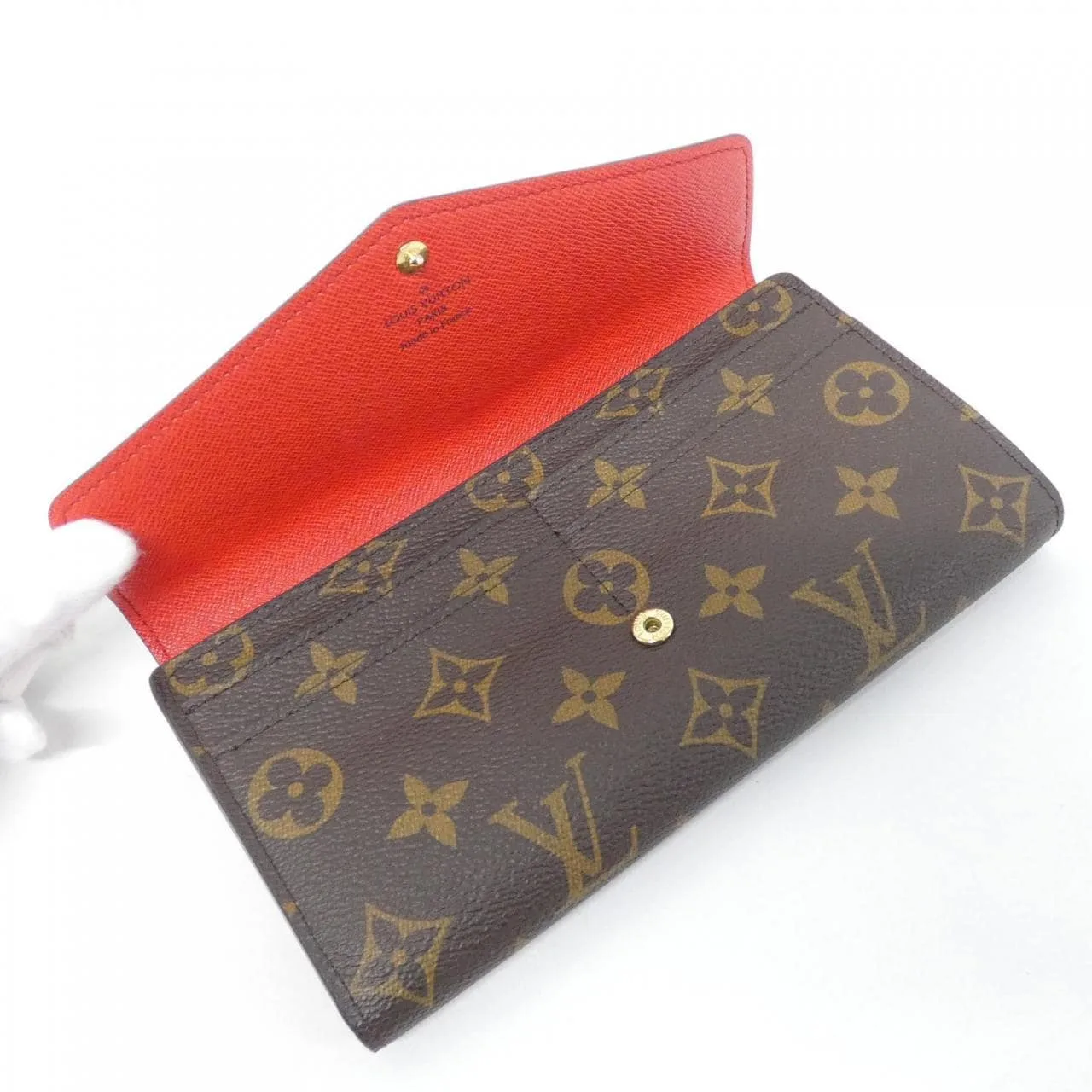 LOUIS VUITTON M62236 Wallet Monogram 黑色 Monogram 中古品A - 縮圖 7