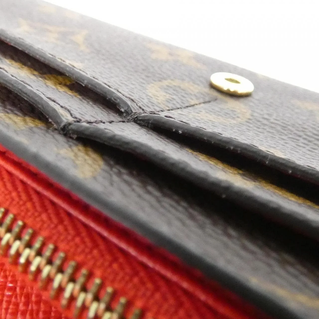 LOUIS VUITTON M62236 Wallet Monogram 黑色 Monogram 中古品A - 縮圖 8