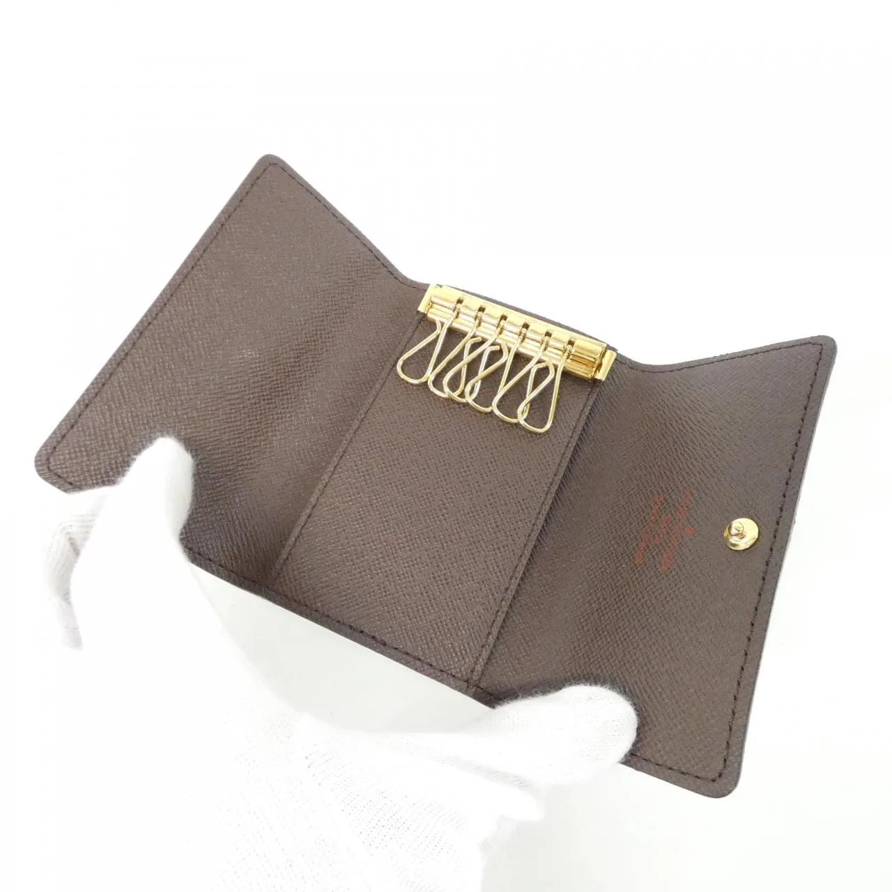 LOUIS VUITTON N62630 Key Case Damier Black Damier Rank A - Thumbnail 3