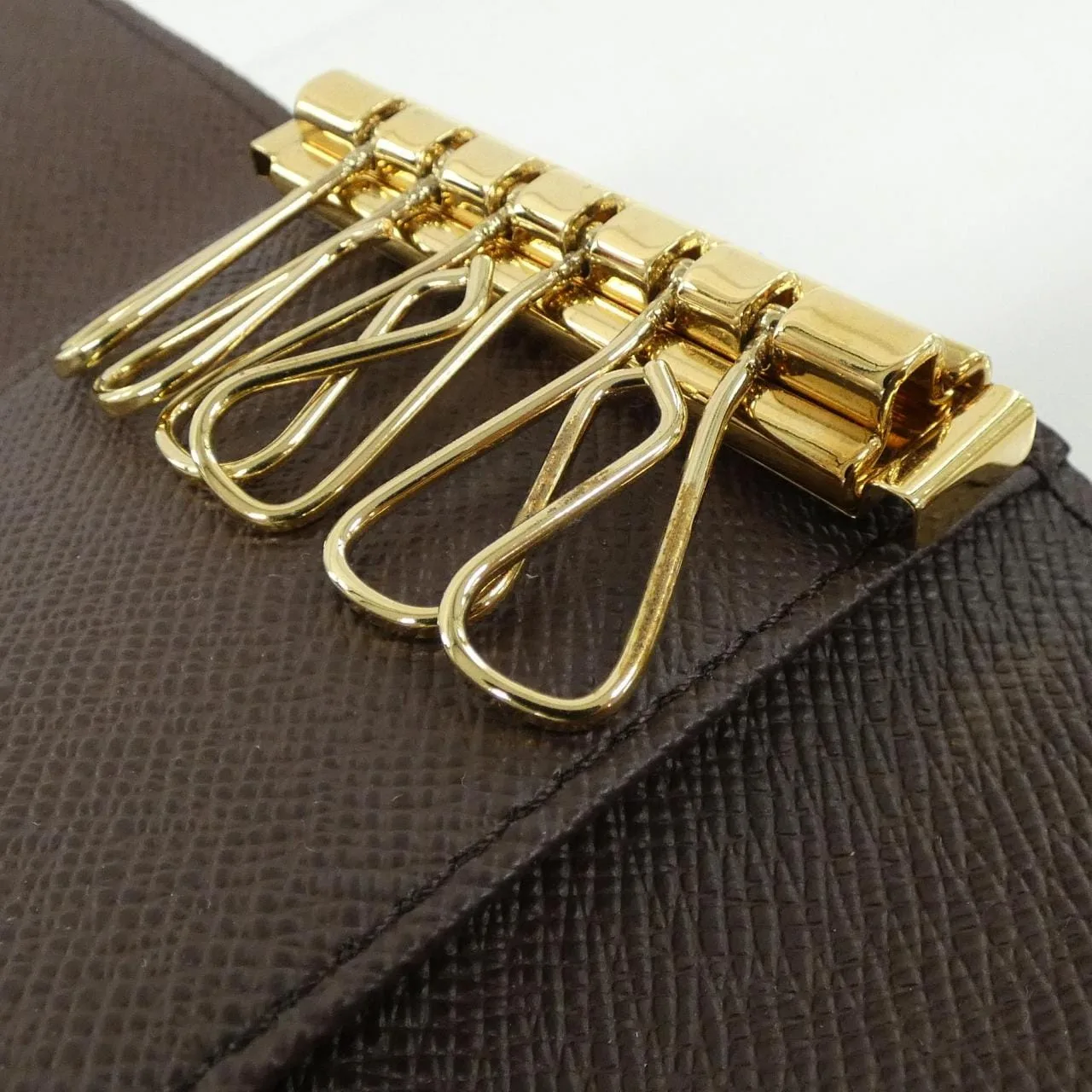 LOUIS VUITTON N62630 Key Case Damier Black Damier Rank A - Thumbnail 5