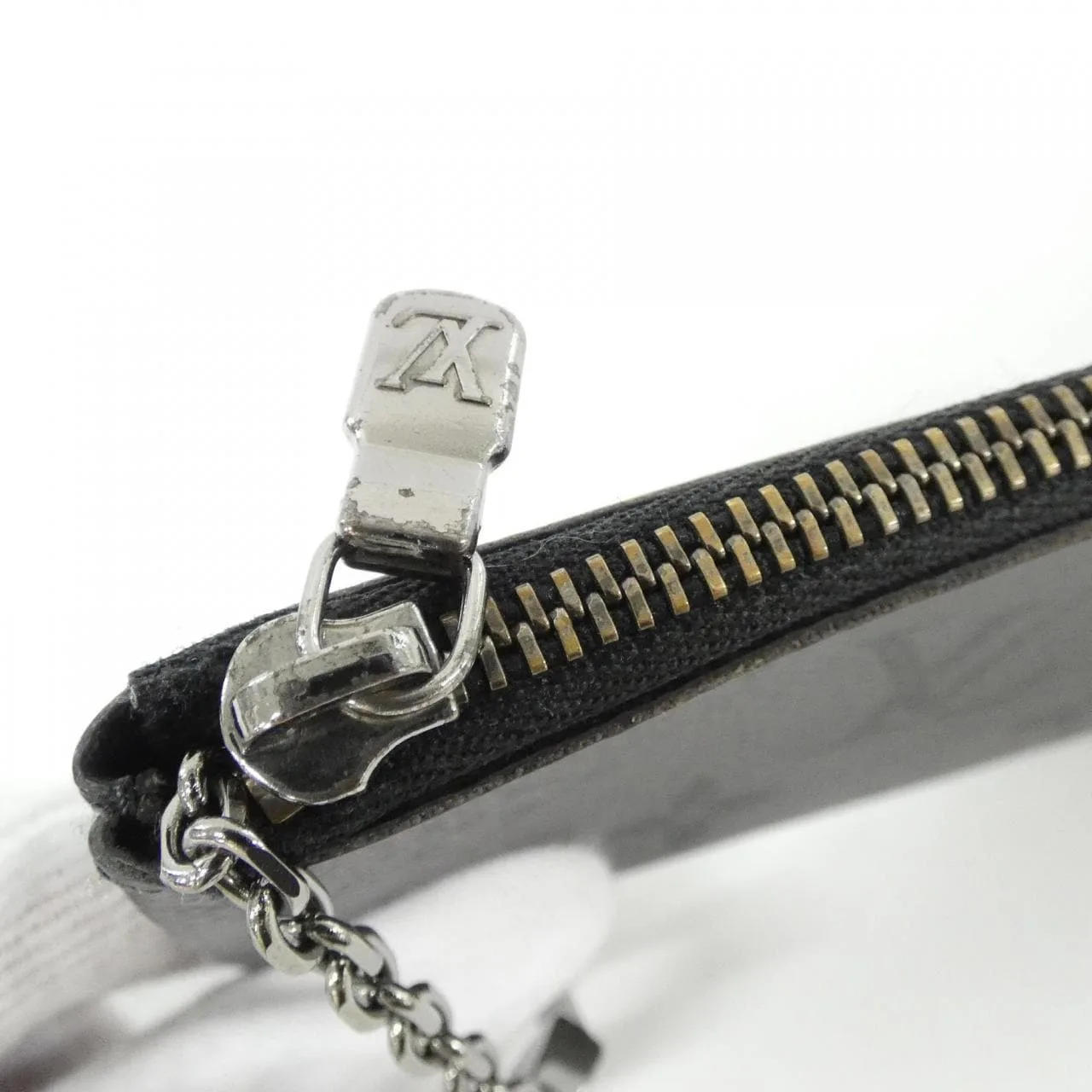 LOUIS VUITTON Pochette M80905 Coin Case Monogram 黑色 Monogram 中古品A - 縮圖 3