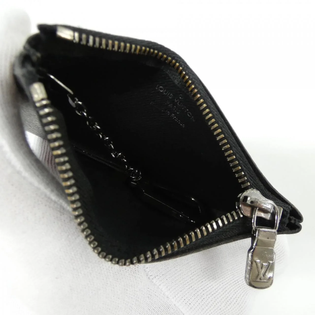 LOUIS VUITTON Pochette M80905 Coin Case Monogram 黑色 Monogram 中古品A - 縮圖 5