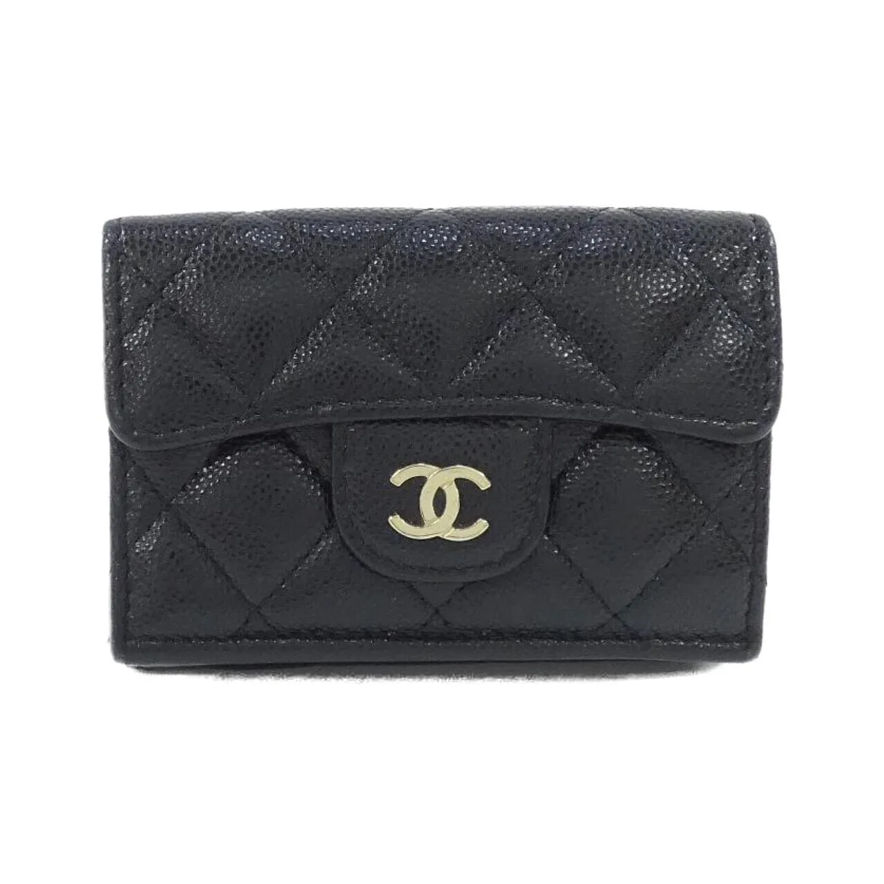 CHANEL Timeless Classic AP0230 Wallet Grained Calfskin Black
