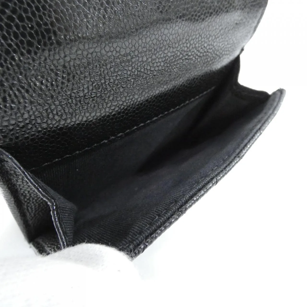 CHANEL Timeless Classic AP0230 Wallet Grained Calfskin Black Grained Calfskin Rank B - Thumbnail 7