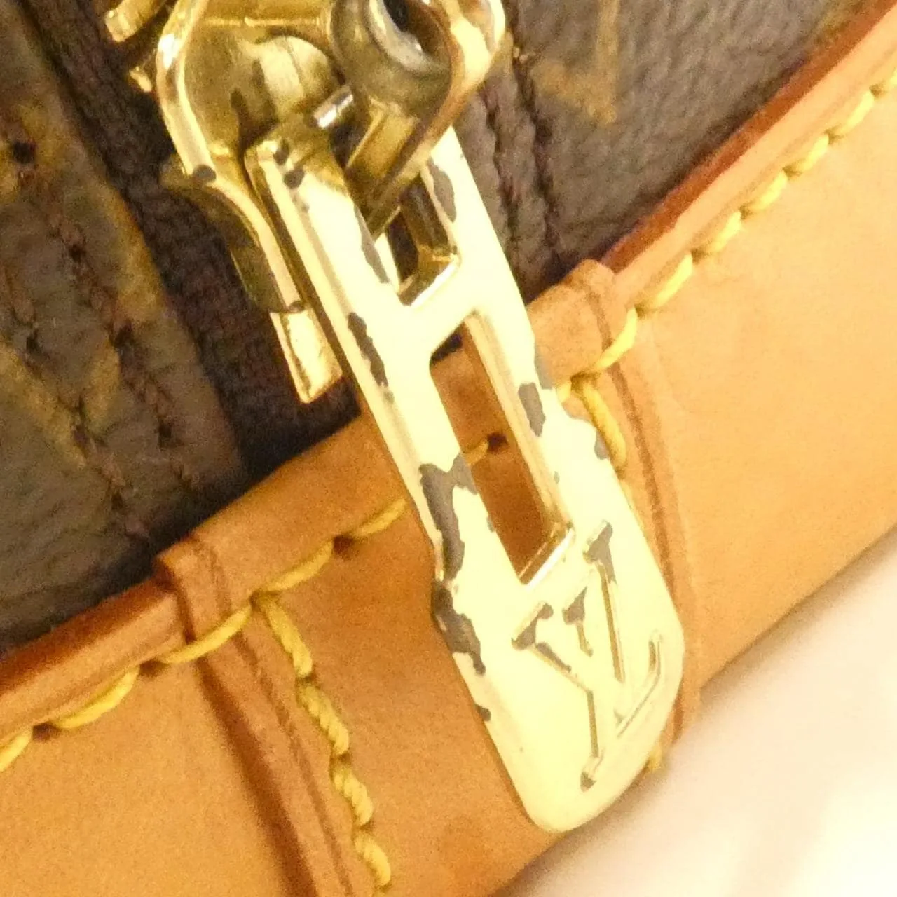 LOUIS VUITTON Alma M51130 Handbag Monogram Black Monogram Rank B - Thumbnail 4