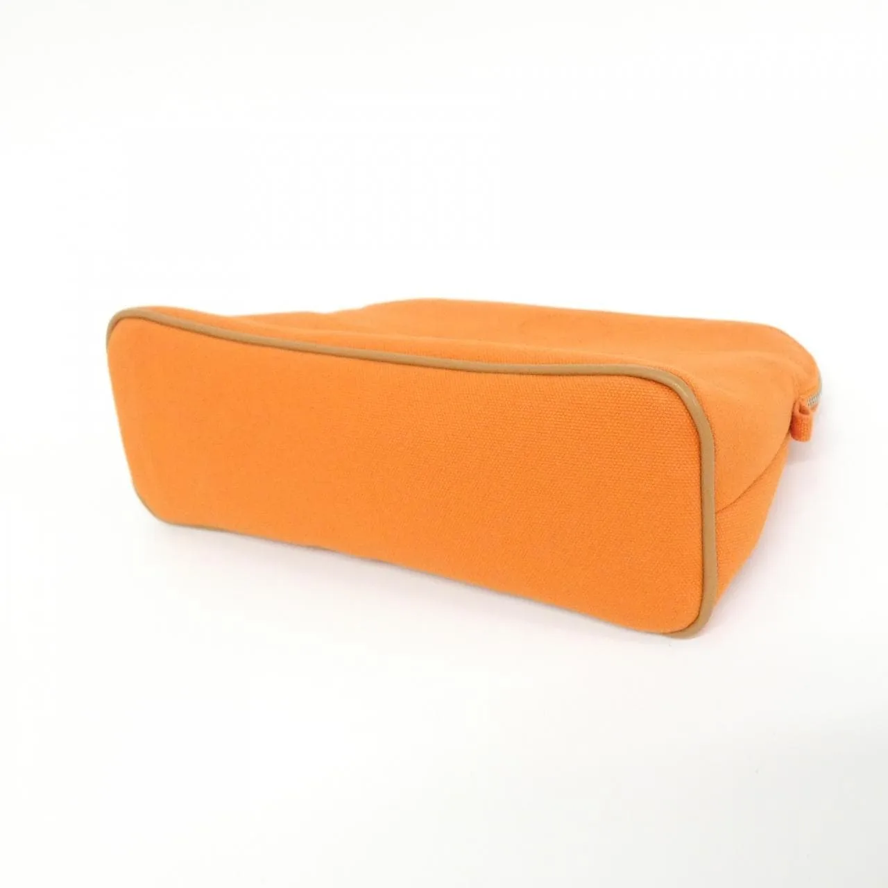 HERMES Bolide 103774M Pouch Canvas 橙色 帆布 中古品A - 縮圖 3
