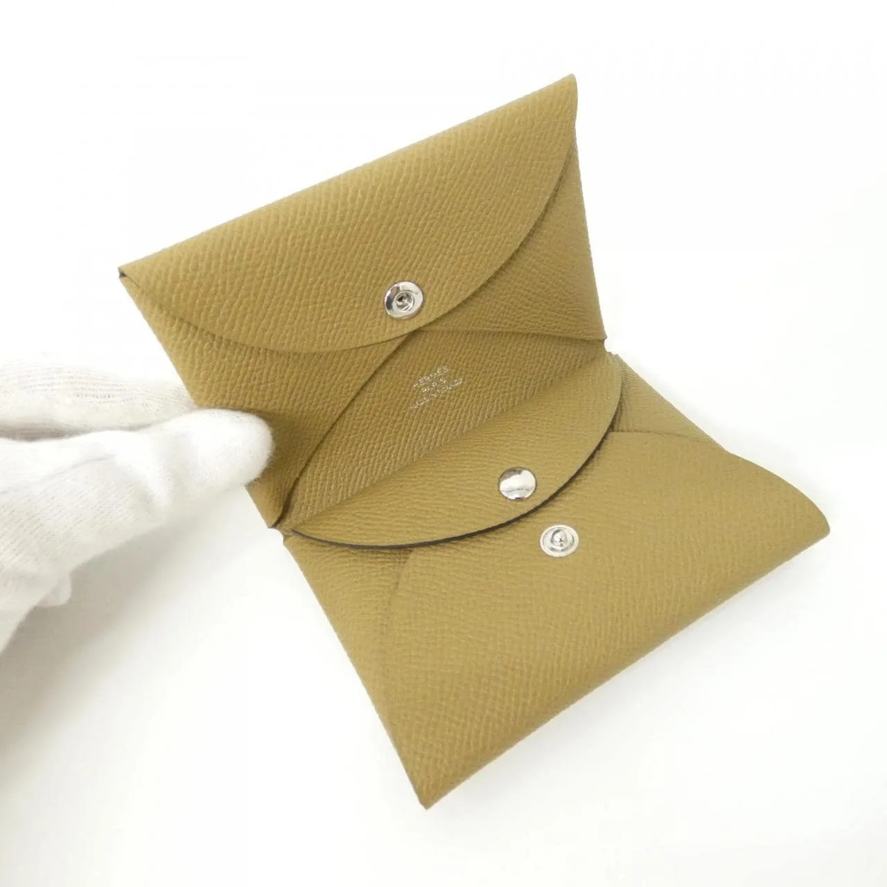 HERMES 083035CK Coin Case Epsom Black Epsom Leather Rank A - Thumbnail 2