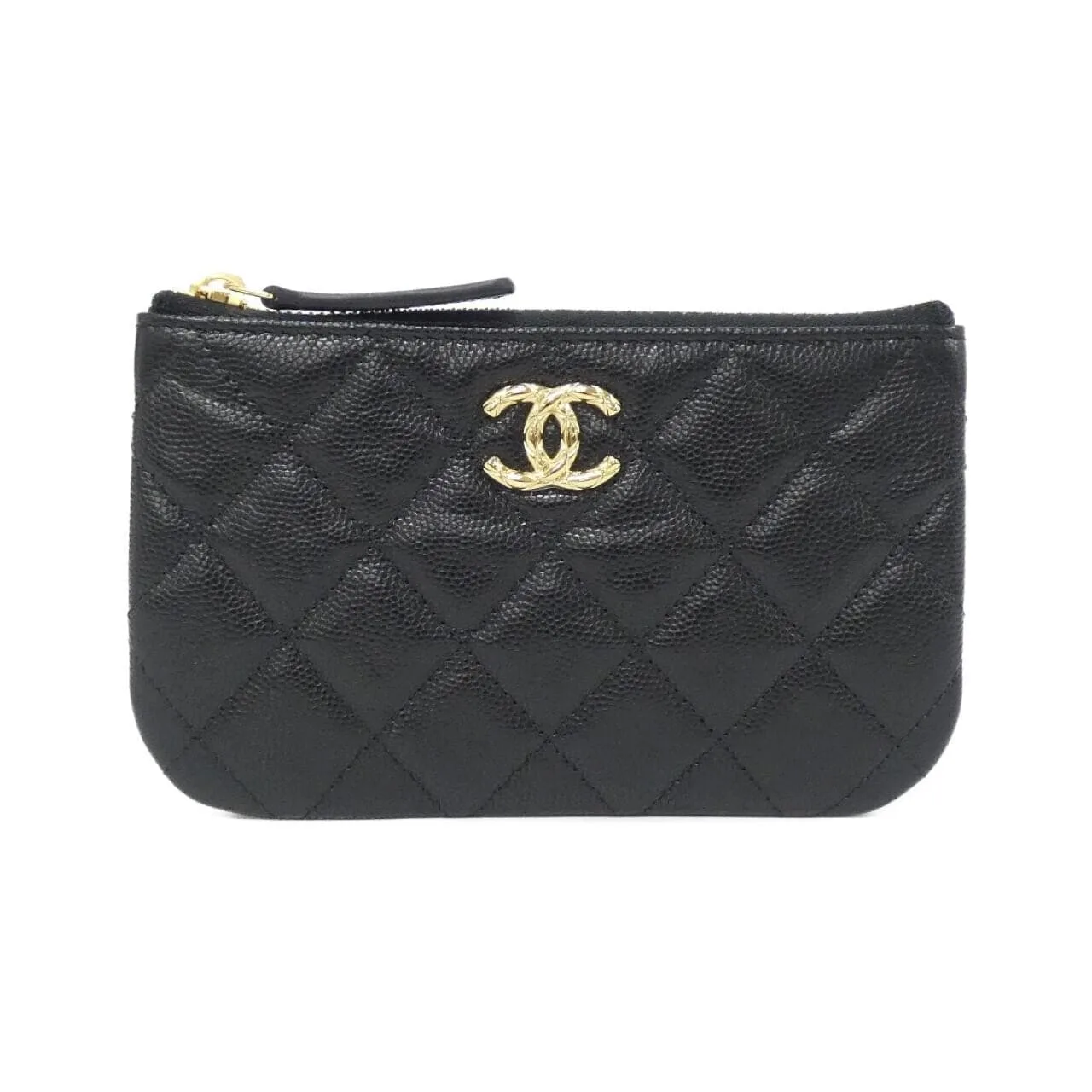 CHANEL AP5013 Pouch Grained Calfskin Black
