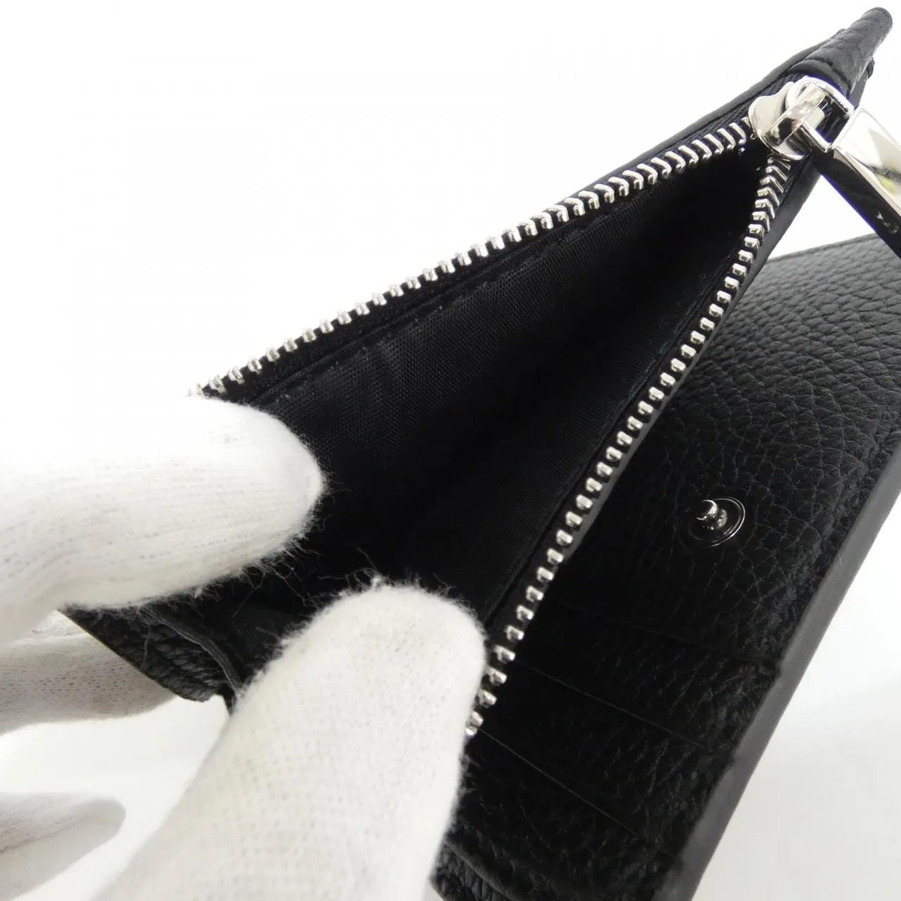 GUCCI 835076 AAE1W Wallet Leather Black Leather Rank A - Thumbnail 5