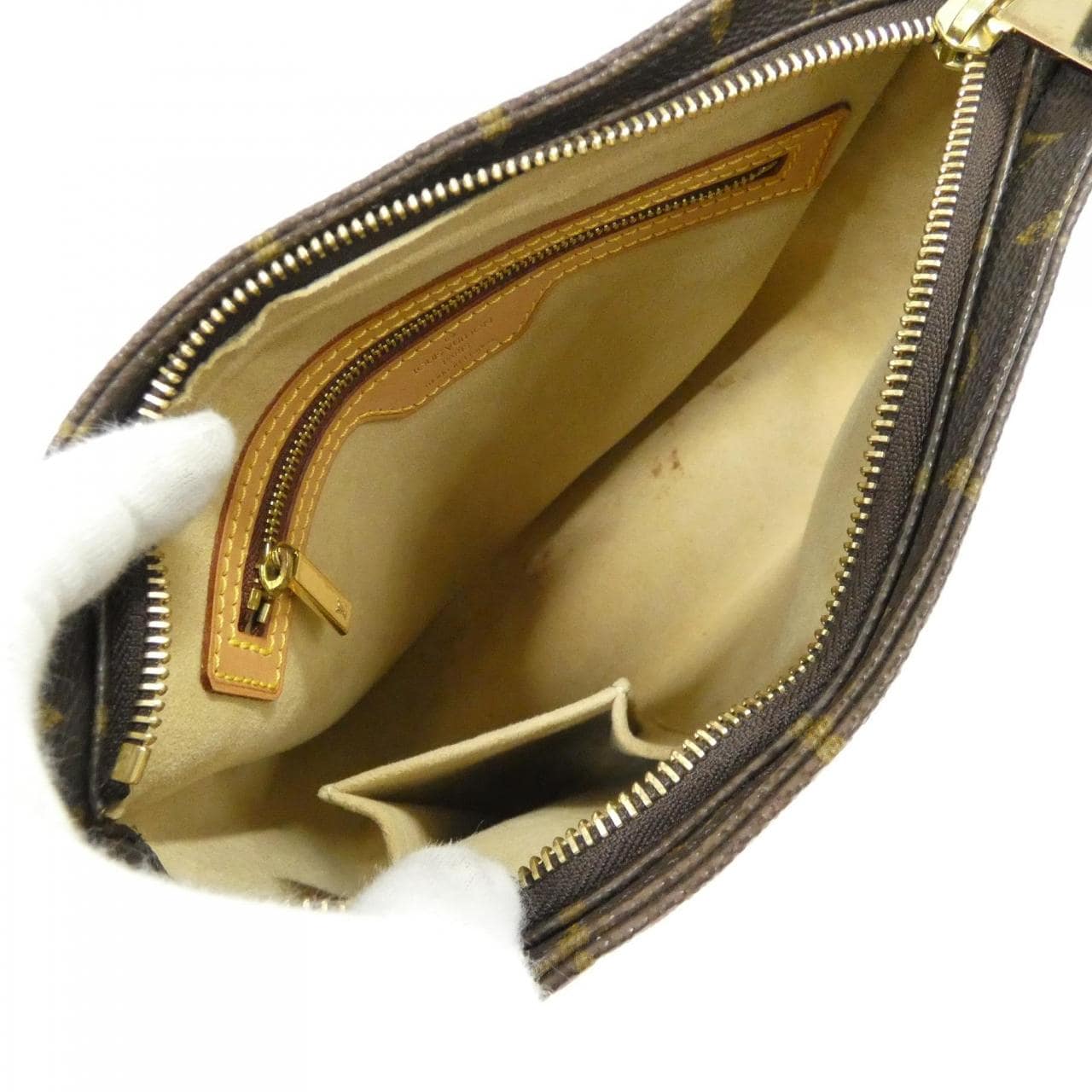 LOUIS VUITTON Looping M51146 Shoulder Monogram 黑色 Monogram 中古品A - 縮圖 9