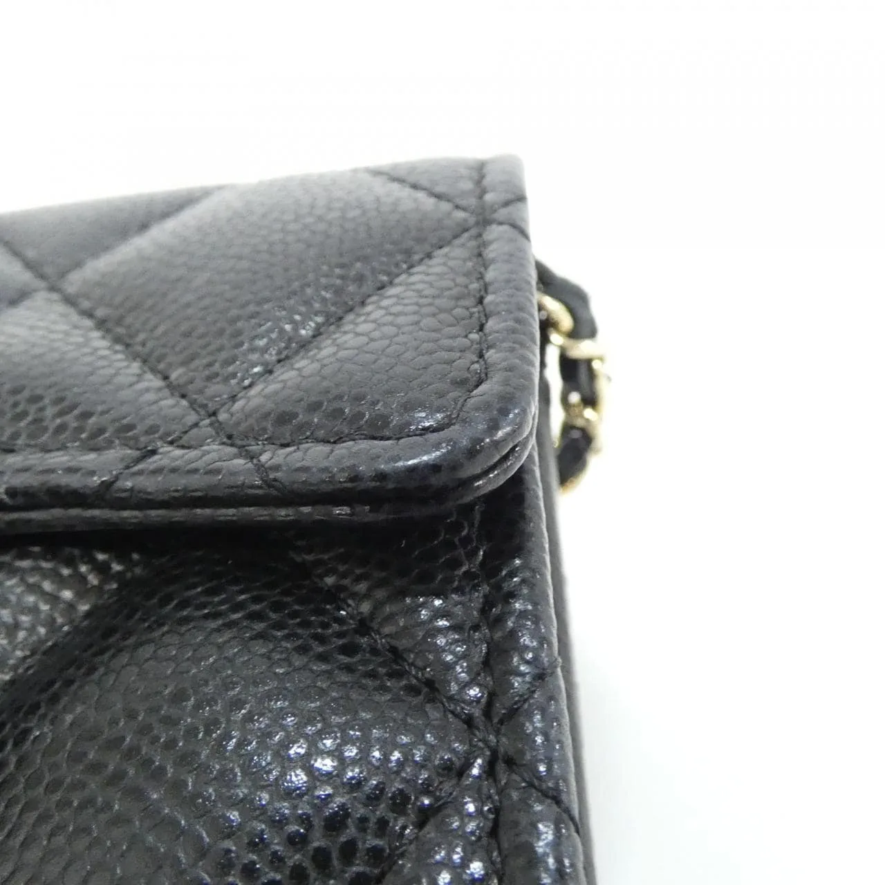 CHANEL Timeless Classic AP0238 Card Case Grained Calfskin Black Grained Calfskin Rank A - Thumbnail 3