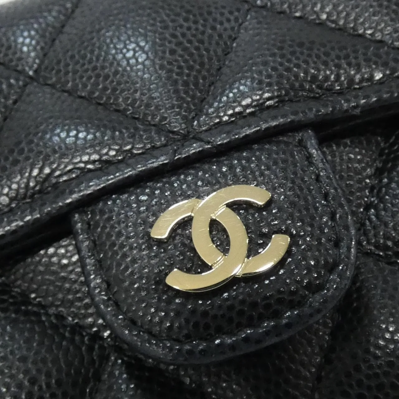 CHANEL Timeless Classic AP0238 Card Case Grained Calfskin Black Grained Calfskin Rank A - Thumbnail 4