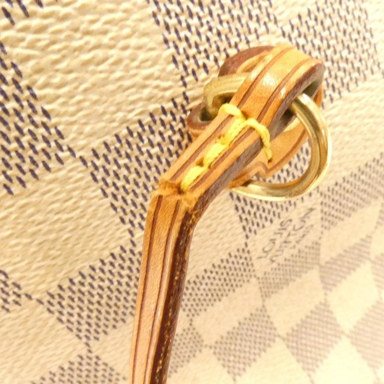 LOUIS VUITTON Neverfull N51107 托特包 Damier 黑色 Damier 中古品B - 縮圖 4