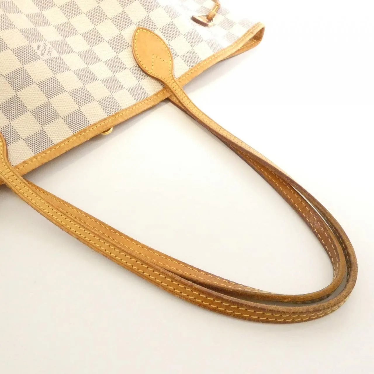 LOUIS VUITTON Neverfull N51107 托特包 Damier 黑色 Damier 中古品B - 縮圖 6