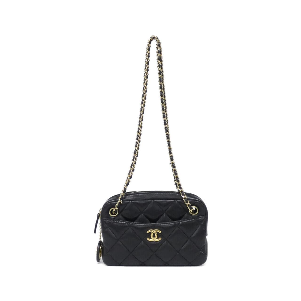 CHANEL AS5190 Shoulder Lambskin Black