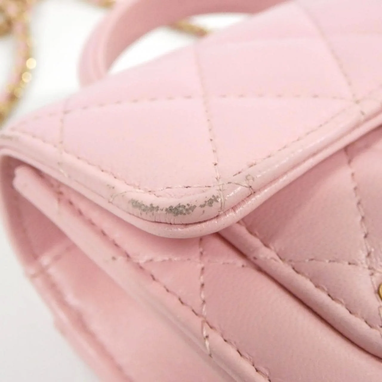 CHANEL AP4675 Wallet Lambskin Pink Lambskin Rank B - Thumbnail 4