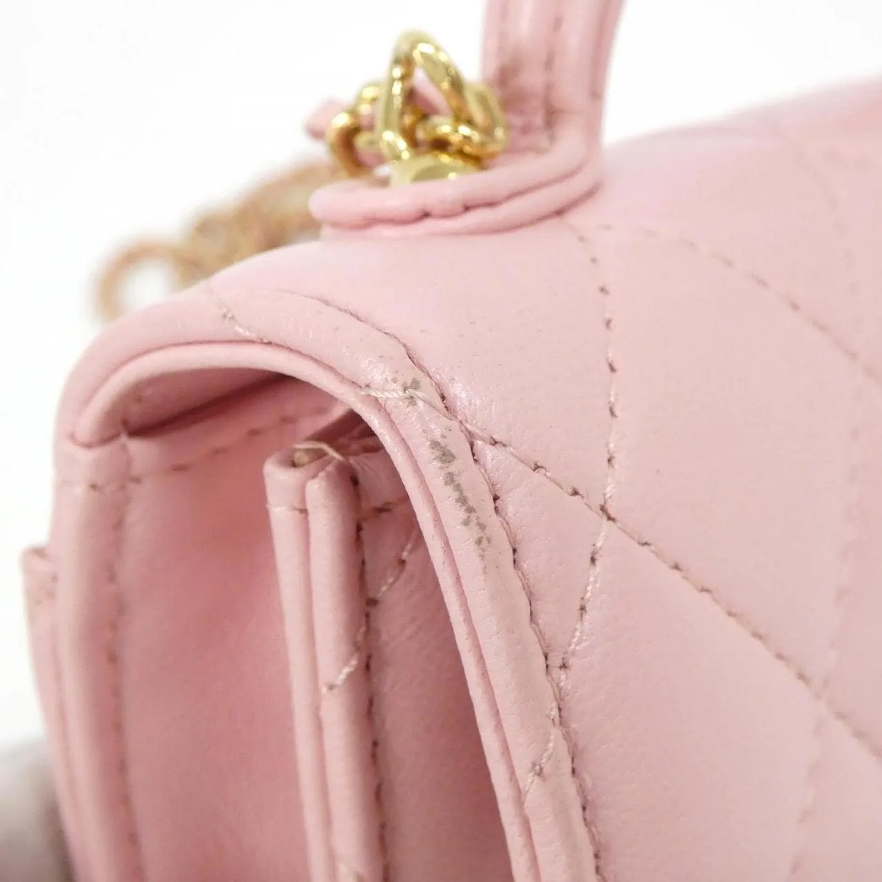 CHANEL AP4675 Wallet Lambskin Pink Lambskin Rank B - Thumbnail 5