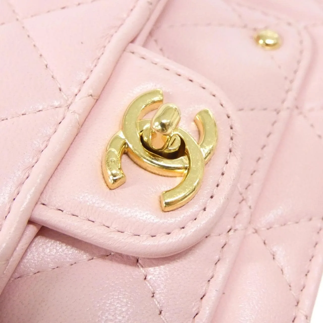 CHANEL AP4675 Wallet Lambskin Pink Lambskin Rank B - Thumbnail 7