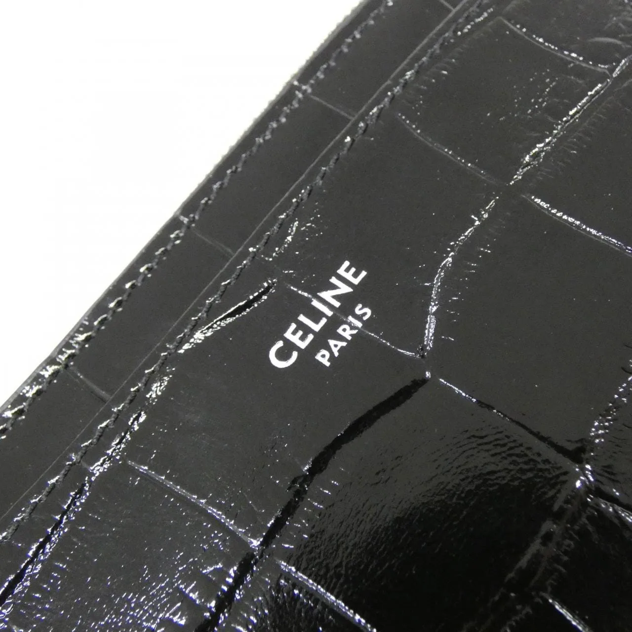 CELINE 10F993CUV Coin Case 黑色 中古品A - 縮圖 4