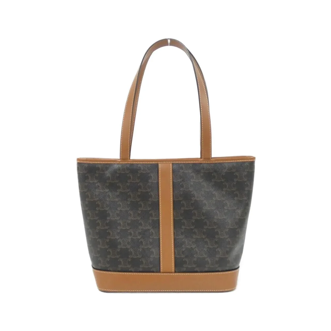 CELINE Cabas 115082CAS Handbag Canvas 黑色 帆布 中古品A - 縮圖 2