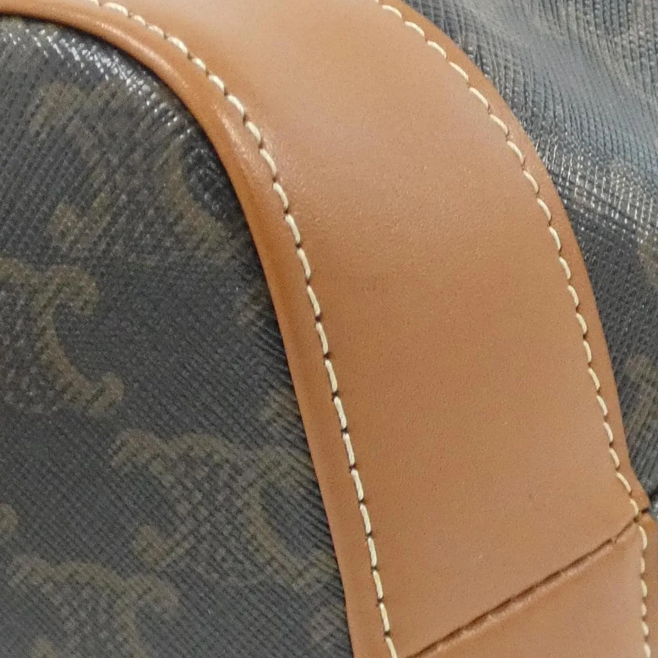 CELINE Cabas 115082CAS Handbag Canvas 黑色 帆布 中古品A - 縮圖 3