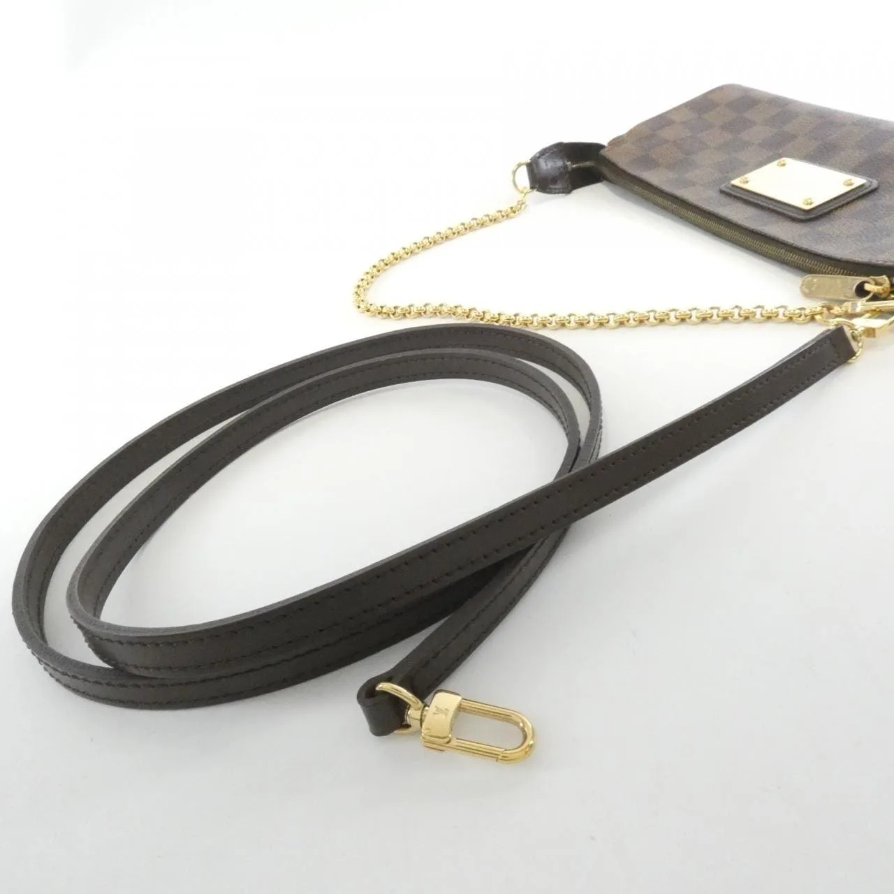 LOUIS VUITTON N55213 Shoulder Damier 黑色 Damier 中古品B - 縮圖 6