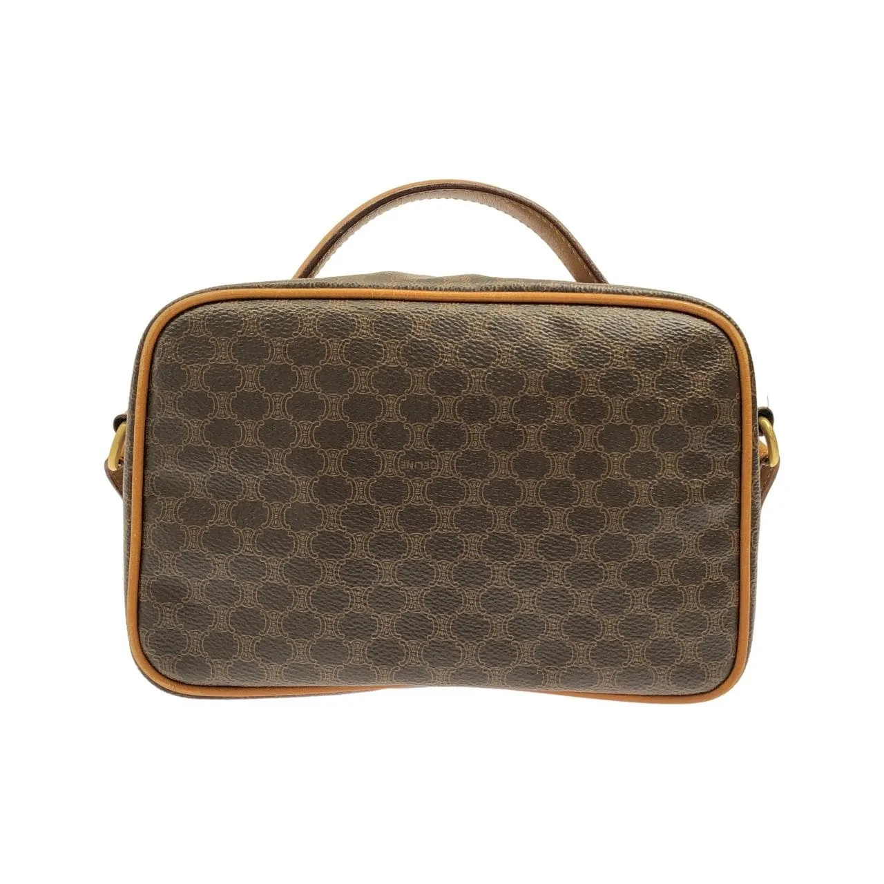 CELINE Handbag Canvas 棕色 帆布 中古品B - 縮圖 2