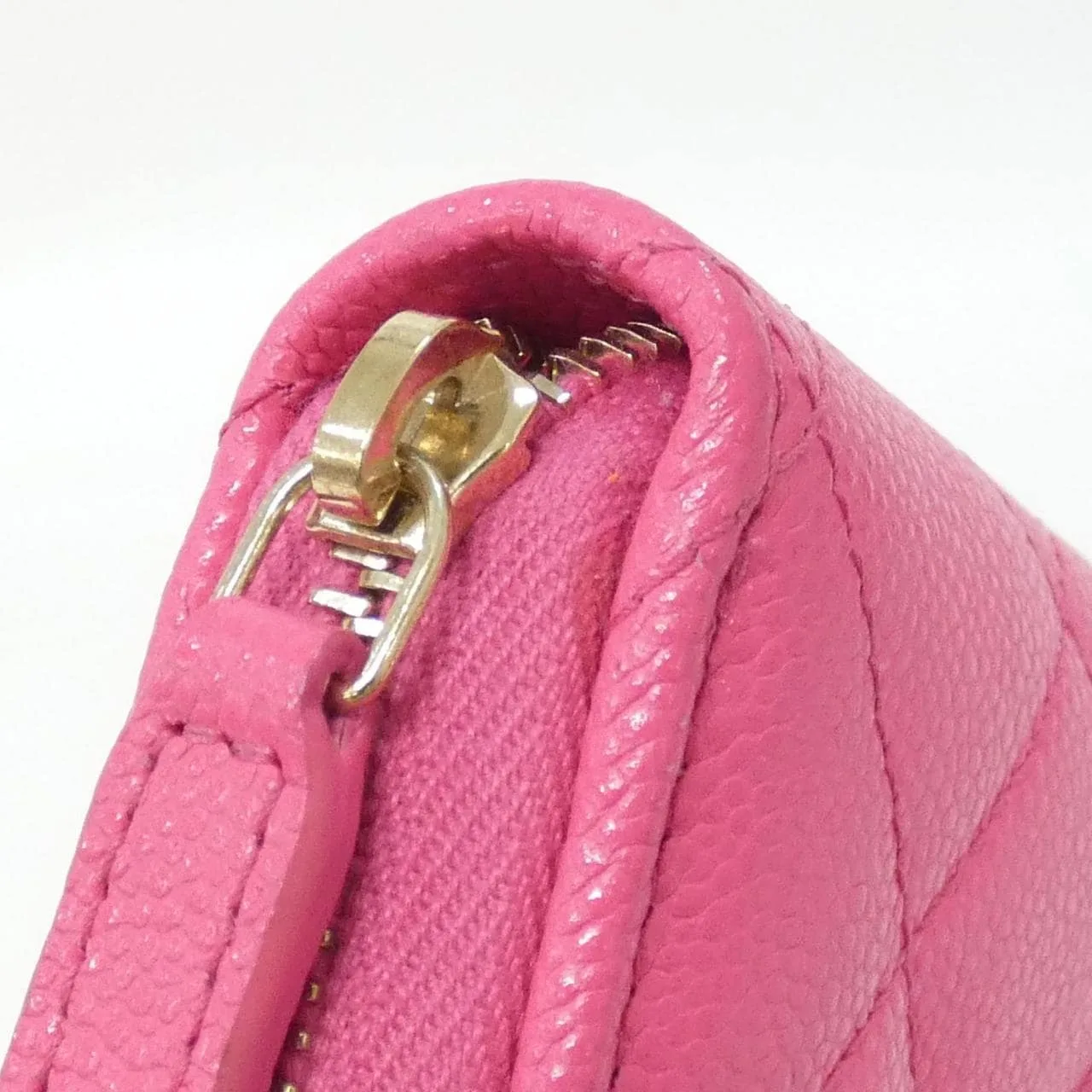 CHANEL Timeless Classic AP0216 Coin Case Grained Calfskin 粉色 荔枝紋牛皮 中古品A - 縮圖 5