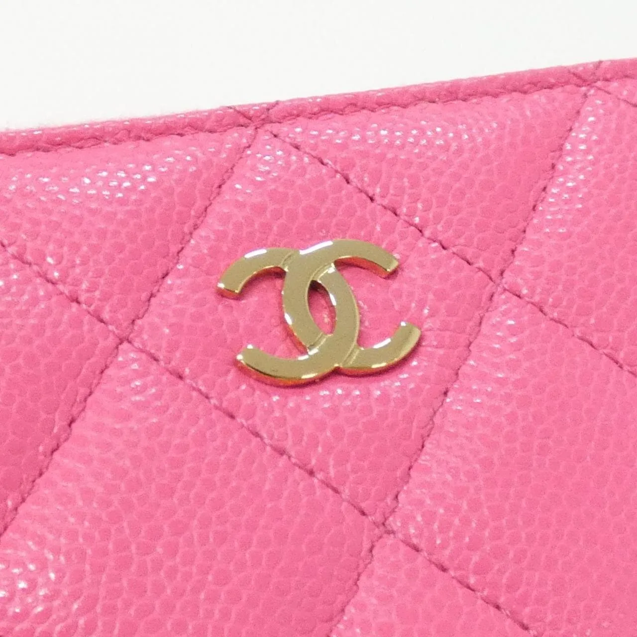 CHANEL Timeless Classic AP0216 Coin Case Grained Calfskin 粉色 荔枝紋牛皮 中古品A - 縮圖 6