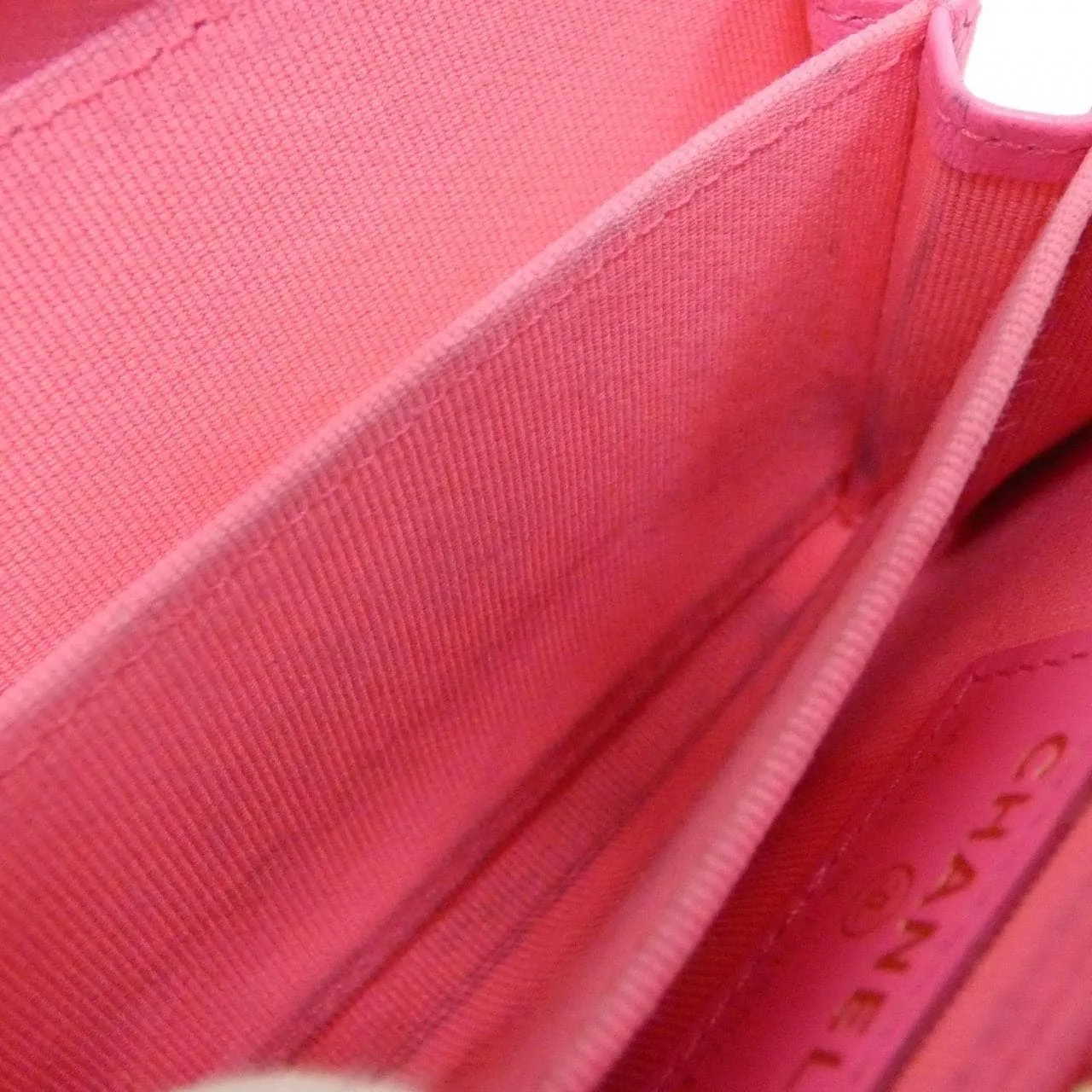 CHANEL Timeless Classic AP0216 Coin Case Grained Calfskin 粉色 荔枝紋牛皮 中古品A - 縮圖 10