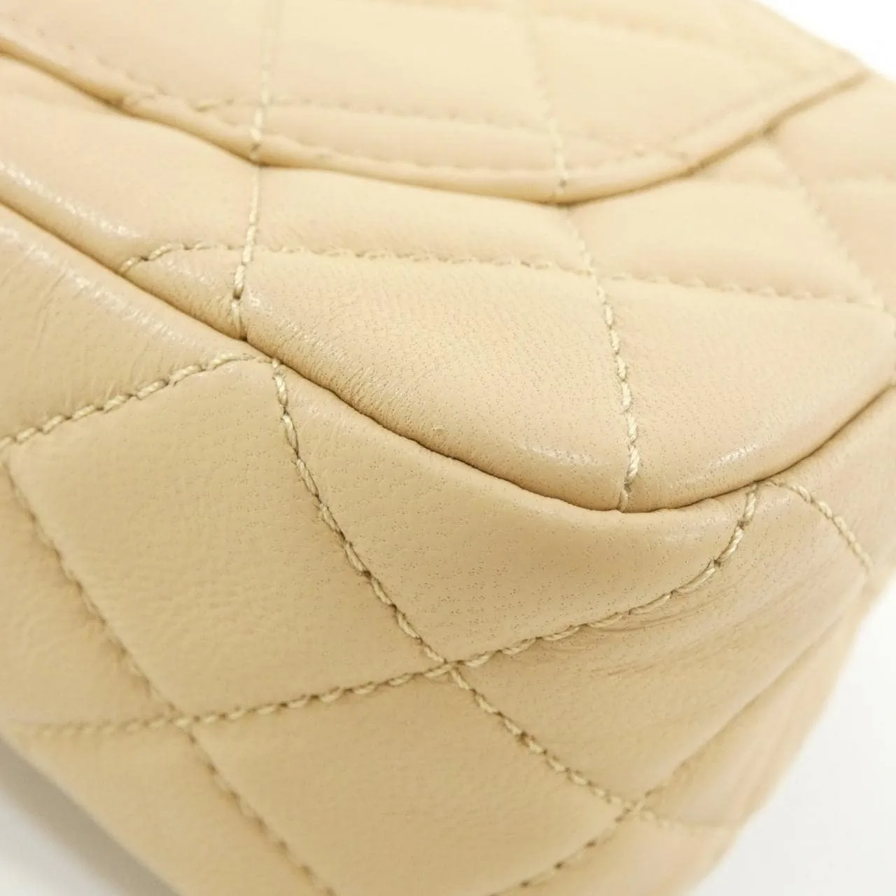 CHANEL Chanel 19 AS1787 Shoulder Lambskin Beige Lambskin Rank A - Thumbnail 4