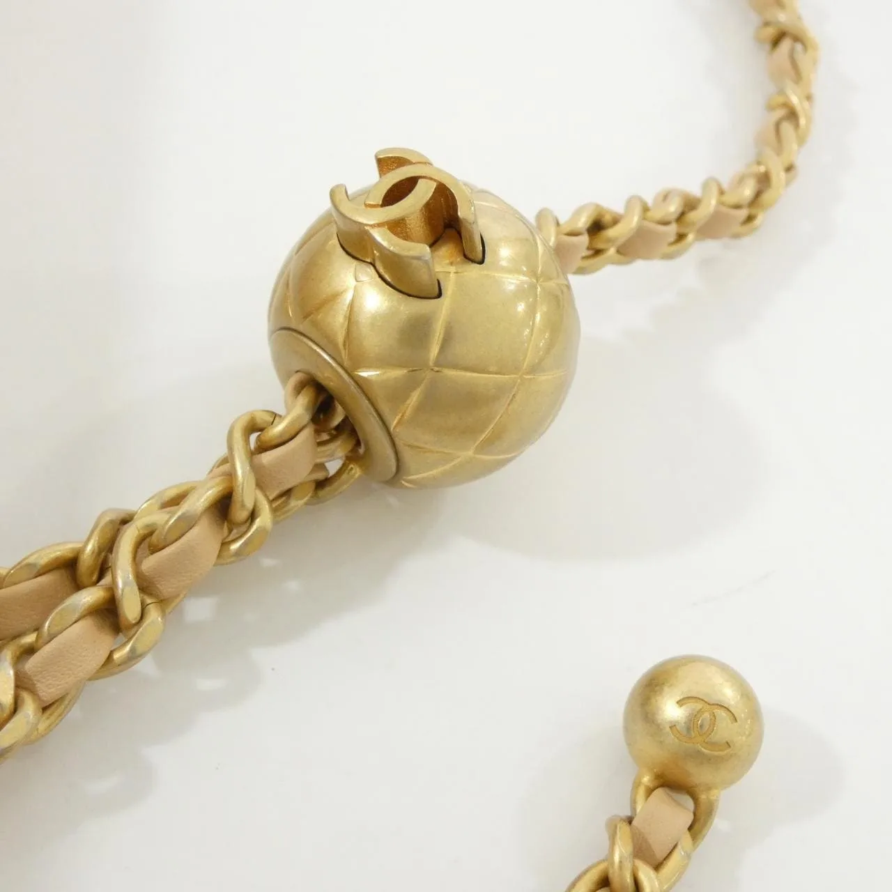 CHANEL Chanel 19 AS1787 Shoulder Lambskin Beige Lambskin Rank A - Thumbnail 8