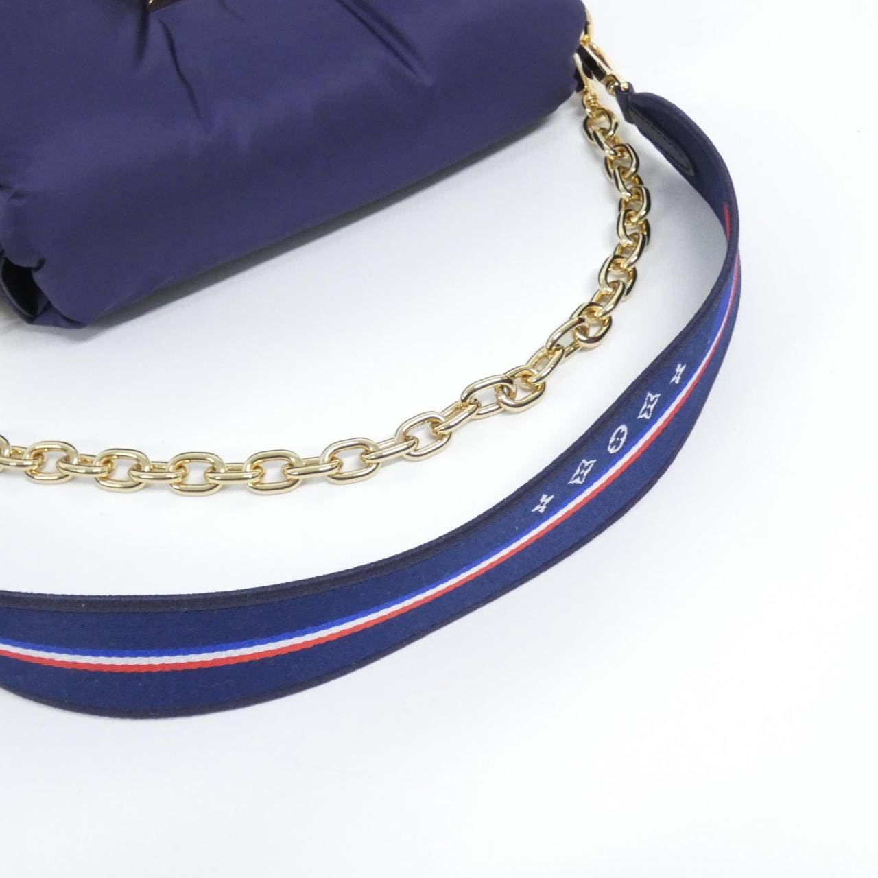 LOUIS VUITTON Twist M23386 Shoulder Nylon 藍色 尼龍 中古品A - 縮圖 4