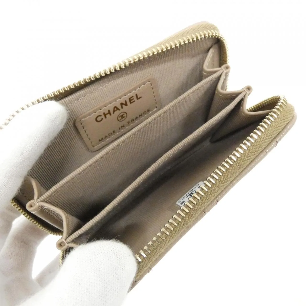 CHANEL Timeless Classic AP0216 Coin Case Grained Calfskin Beige Grained Calfskin Unused - Thumbnail 5