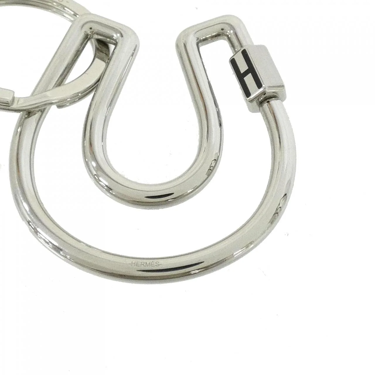 HERMES 077329FJ Key Case Black Rank A - Thumbnail 2