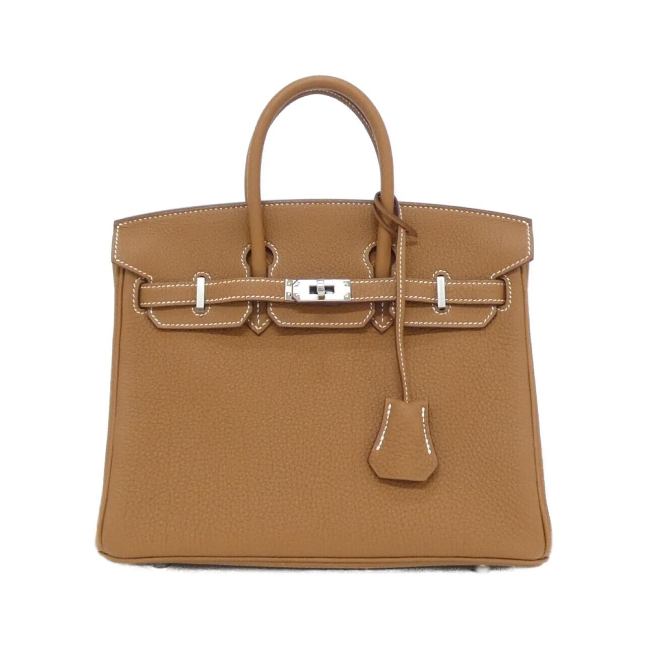 HERMES 041344CK Handbag Togo Gold