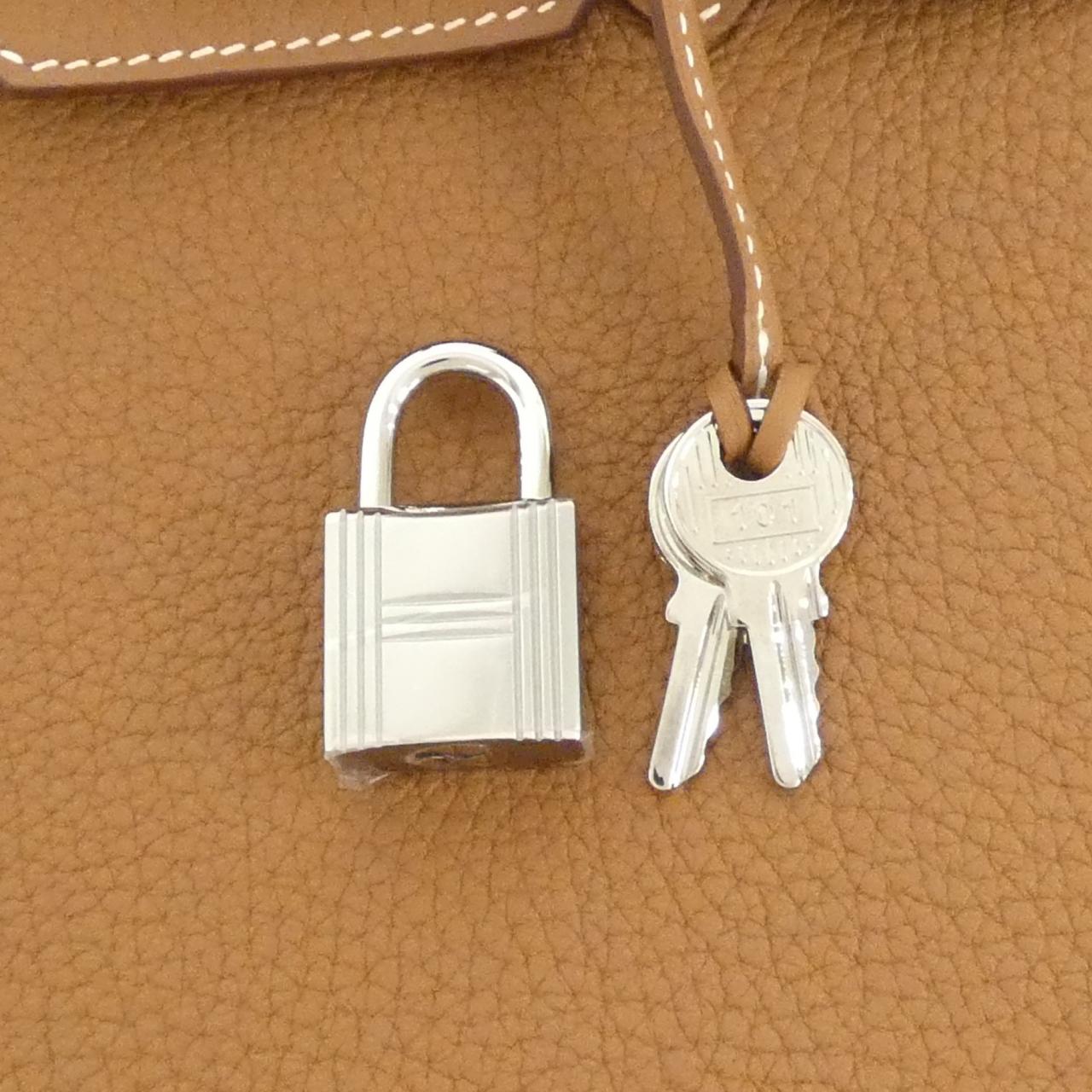 HERMES 041344CK Handbag Togo Gold Togo Leather - Thumbnail 4