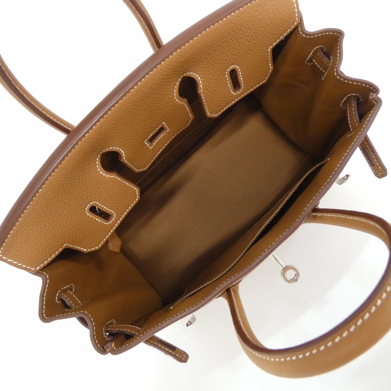 HERMES 041344CK Handbag Togo Gold Togo Leather - Thumbnail 6