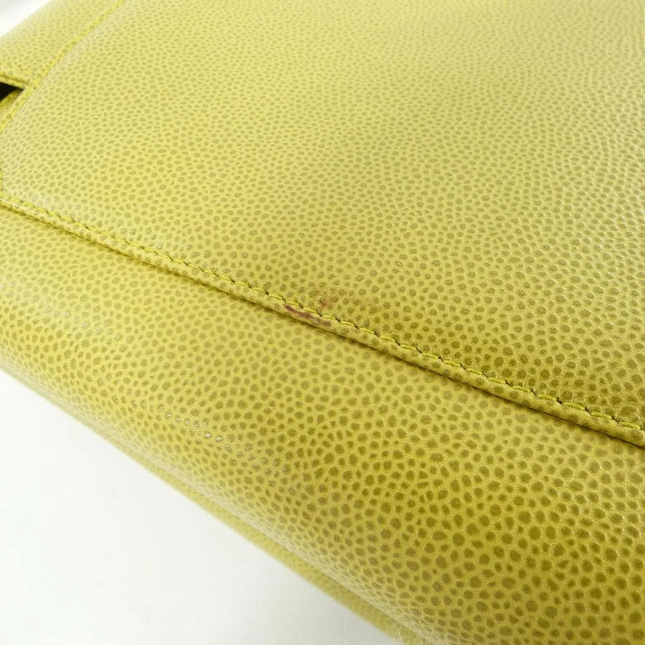 CHANEL Handbag Caviar Leather Green Caviar Leather - Thumbnail 4