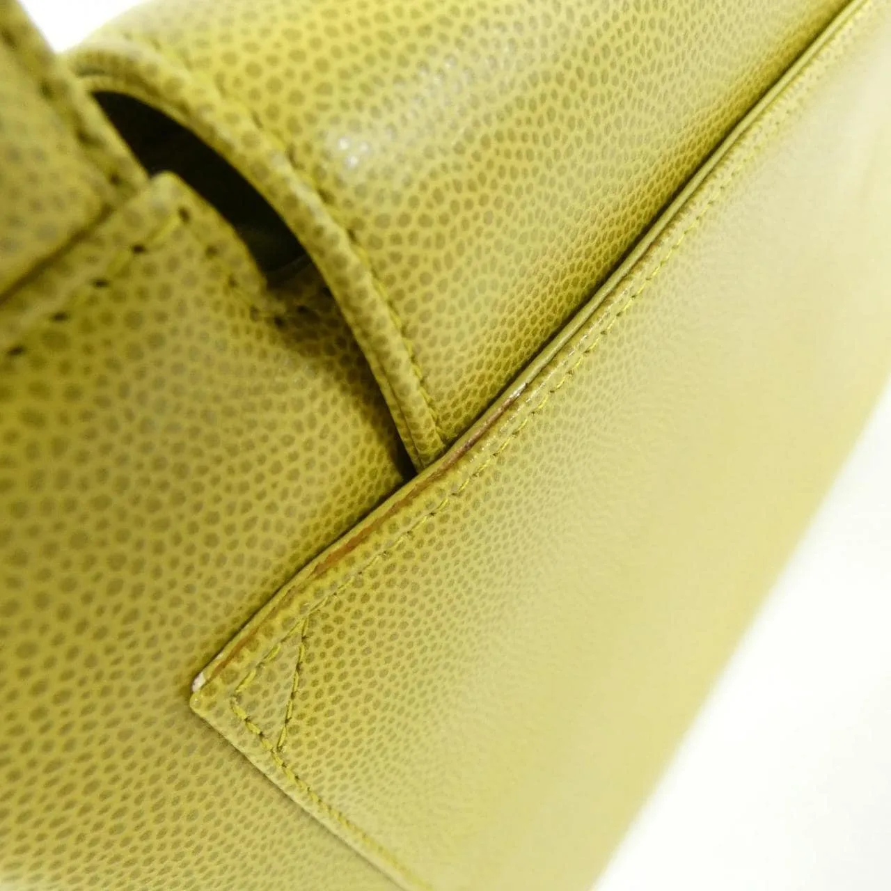 CHANEL Handbag Caviar Leather Green Caviar Leather - Thumbnail 5