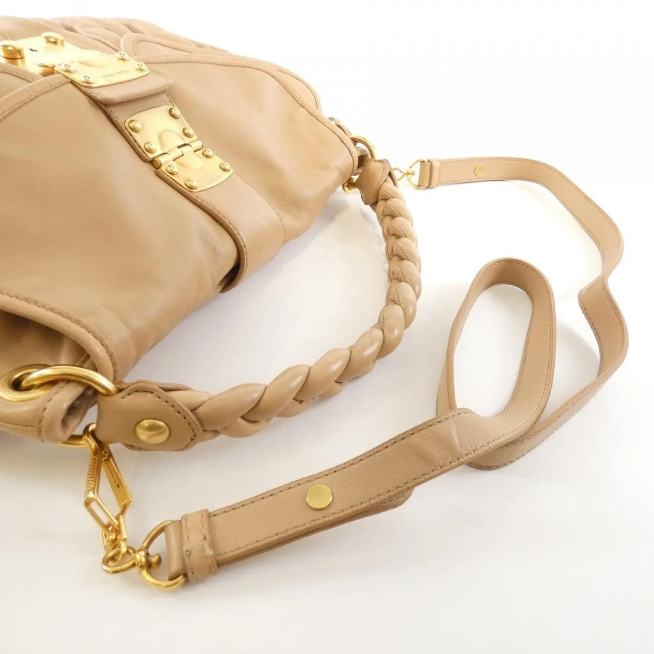 MIU MIU RR1300 Shoulder 黑色 中古品A - 縮圖 6