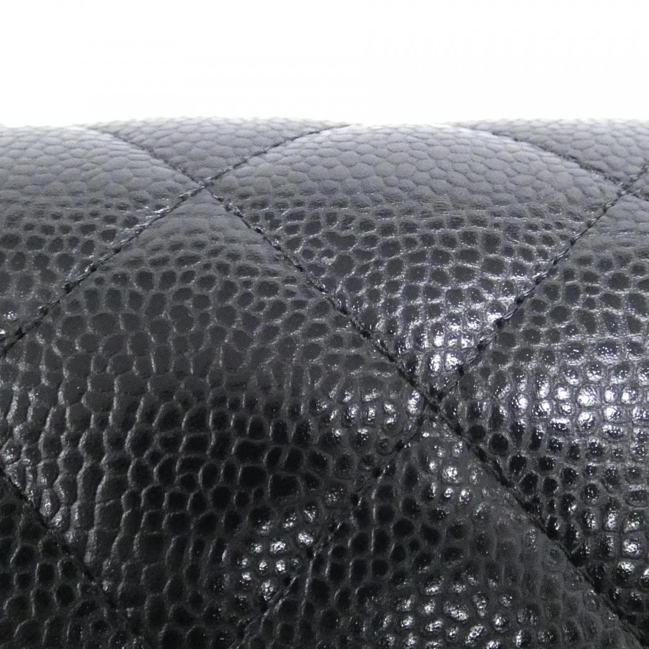 CHANEL 58600 Shoulder Grained Calfskin Black Grained Calfskin Rank A - Thumbnail 5