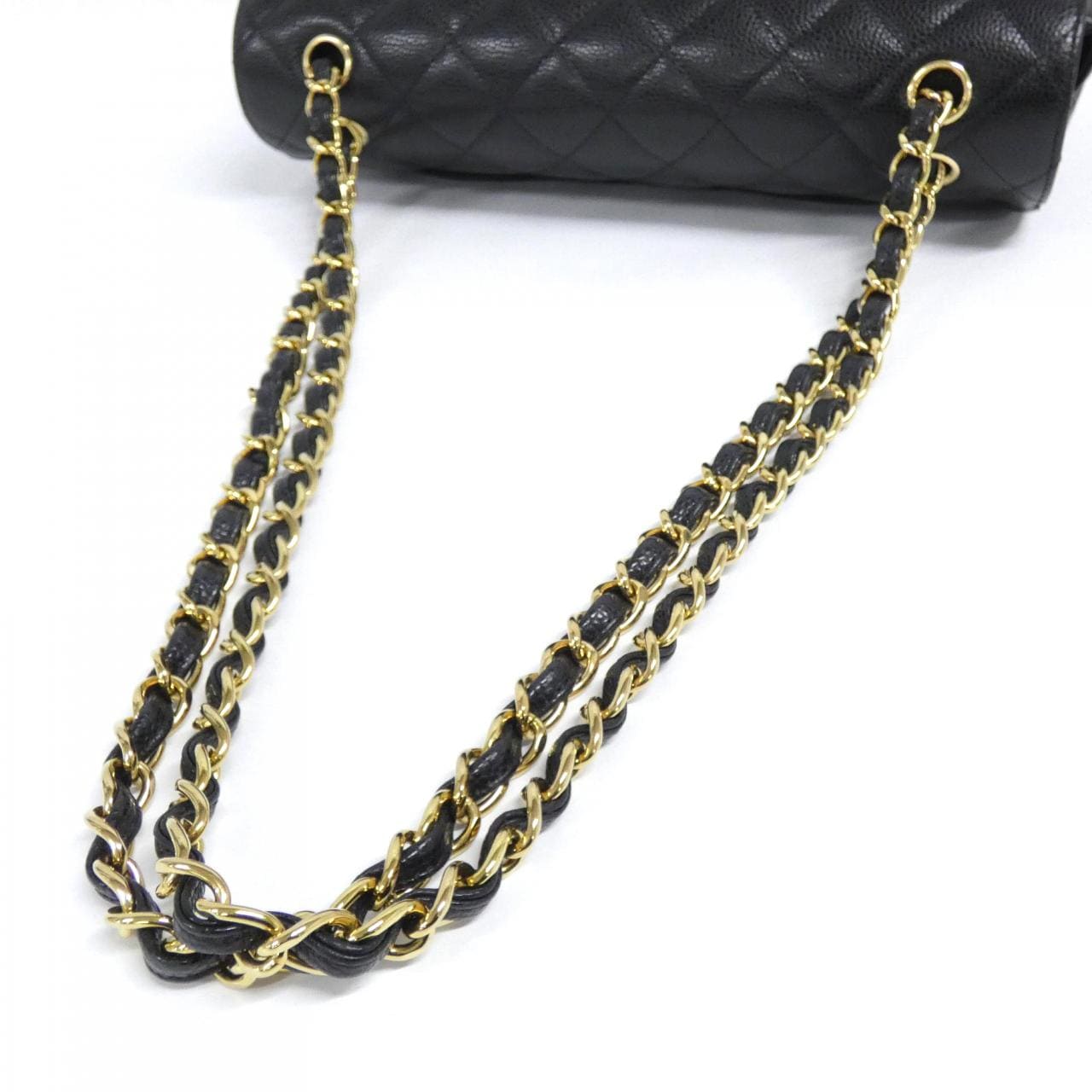 CHANEL 58600 Shoulder Grained Calfskin Black Grained Calfskin Rank A - Thumbnail 6