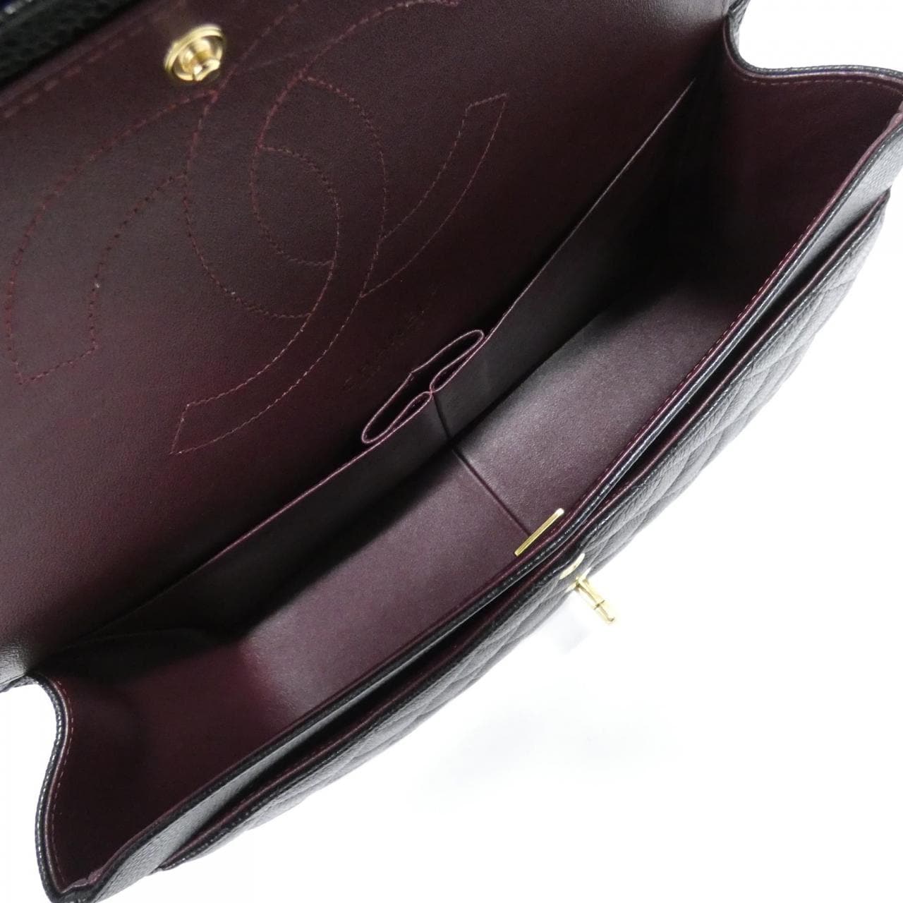 CHANEL 58600 Shoulder Grained Calfskin Black Grained Calfskin Rank A - Thumbnail 7