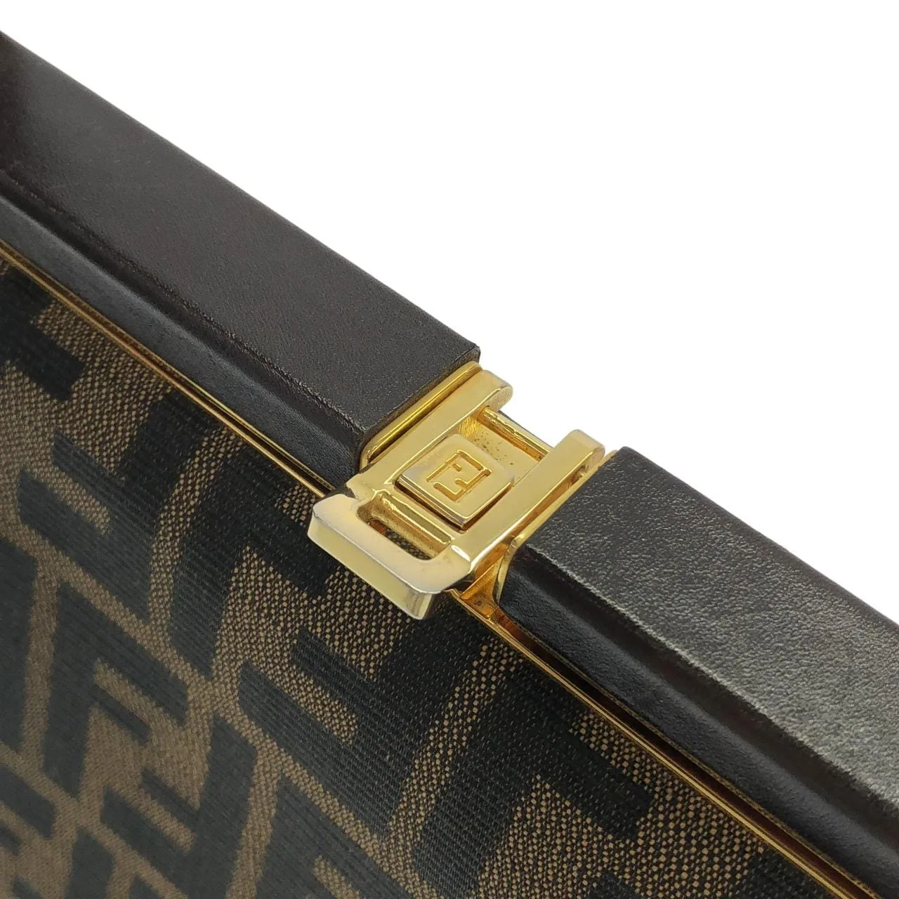 FENDI 15189 Handbag Canvas Black Canvas Rank A - Thumbnail 3