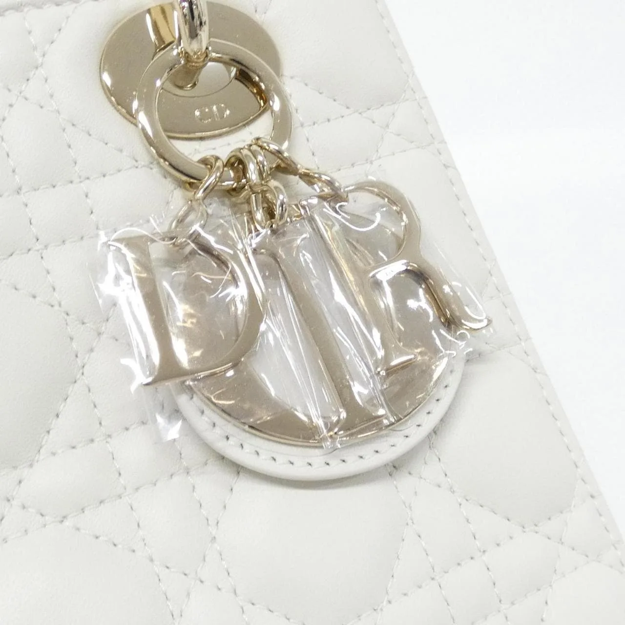 DIOR Lady Dior M0538ONGE Handbag Lambskin Black Lambskin Rank A - Thumbnail 4