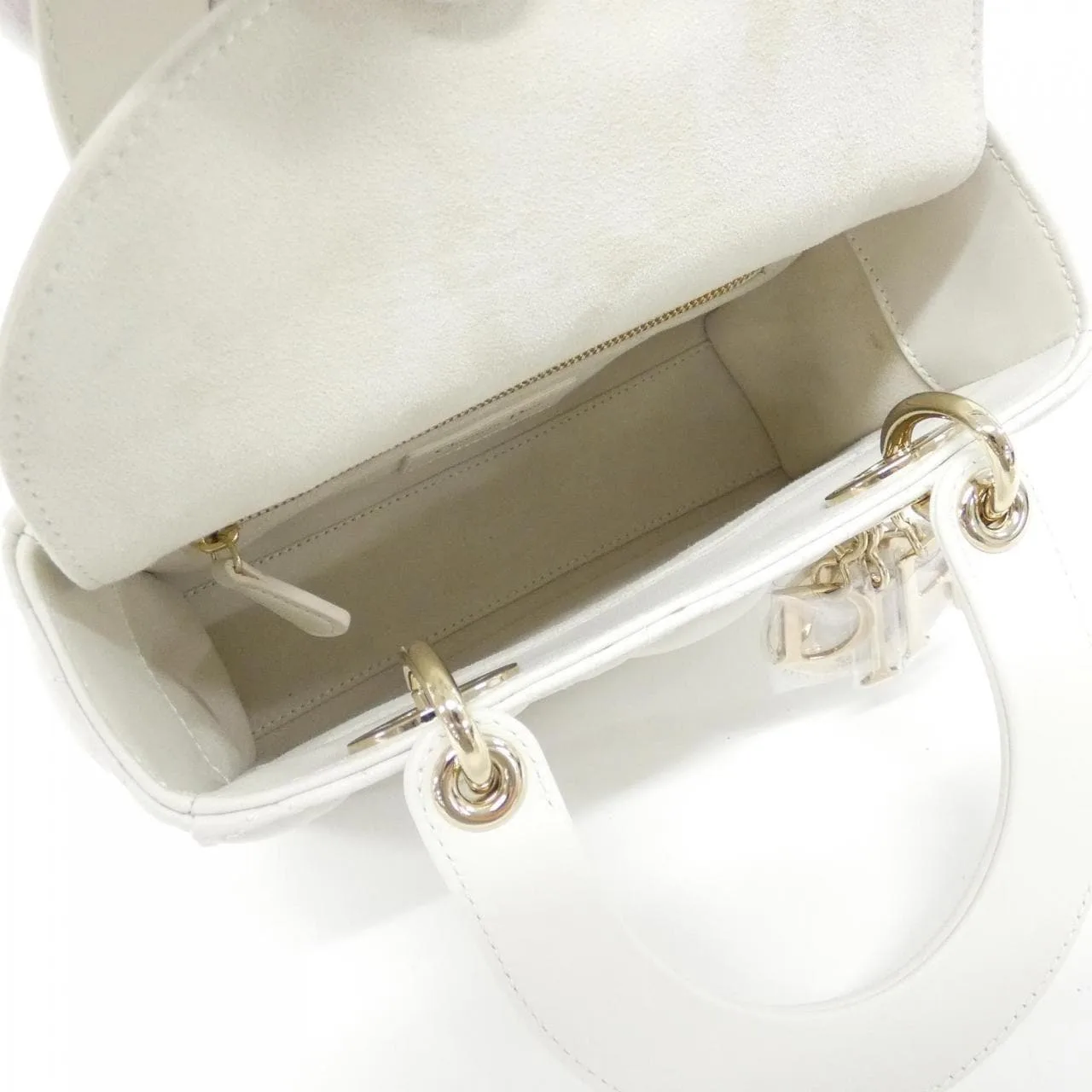 DIOR Lady Dior M0538ONGE Handbag Lambskin Black Lambskin Rank A - Thumbnail 6