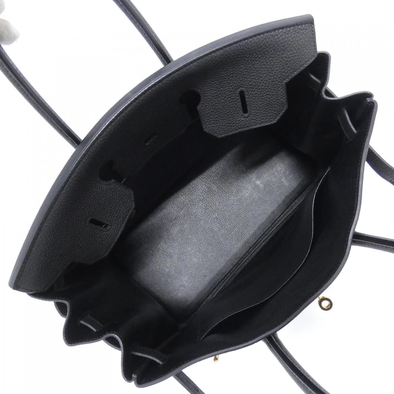 HERMES 045868CD Handbag Togo Black Togo Leather - Thumbnail 8