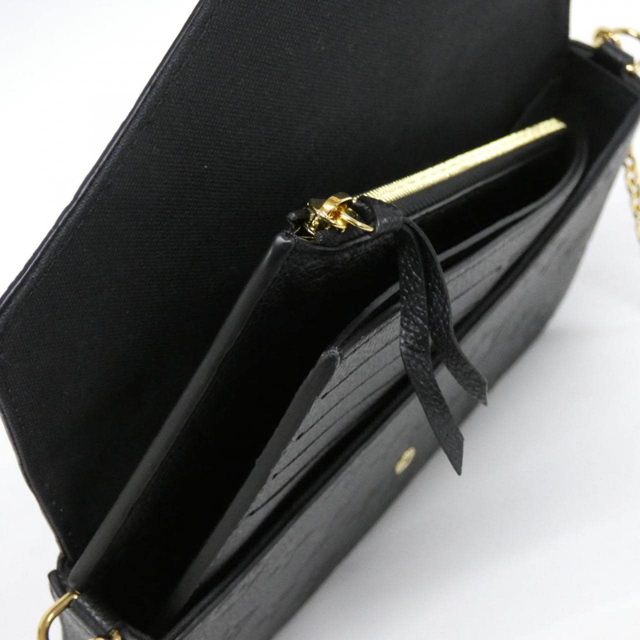 LOUIS VUITTON Pochette M64064 Shoulder Monogram Black Monogram - Thumbnail 6